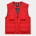 thumbnail image 1 of BLTIBY Mens Puffer Vest Jacket Winter Fall Solid Color Padded Vests Lightweight Stand Collar Sleeveless Coat Outerwear with Pocket 2025 Red 5XL, 1 of 4