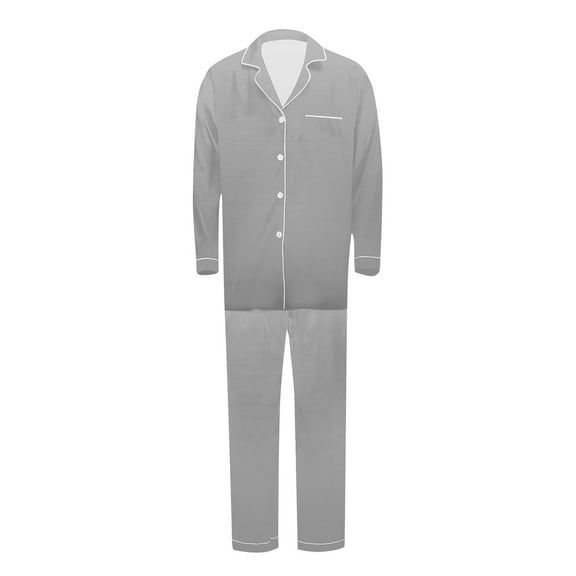 BLTIBY Pajama Christmas Family Set Satin Pjs Matching Sets Silk Sleepwear Holiday Nightwear Xmas Jammies Loungewear Gray M