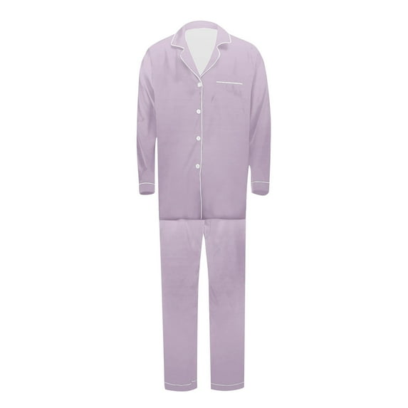 BLTIBY Pajama Christmas Family Set Satin Pjs Matching Sets Silk Sleepwear Holiday Nightwear Xmas Jammies Loungewear Purple XXL