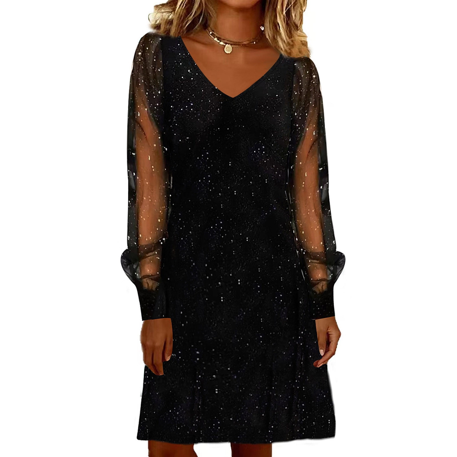 dollskill mesh dress Shimmery Sparkly Sheer Mesh Dress