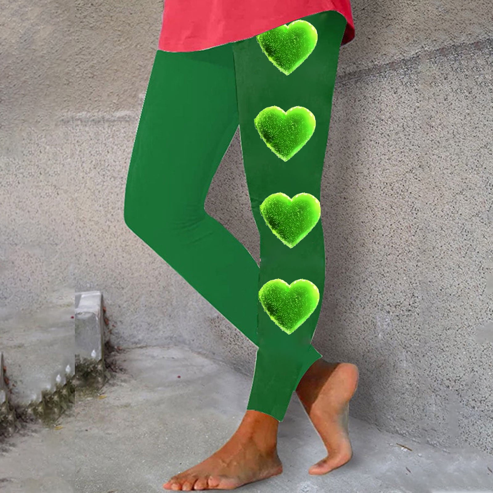 Green Clover Pattern For St Patricks Day Women's Leggings