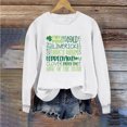 thumbnail image 1 of BLTIBY St Patricks Day Sweatshirt for Women Spring Fall Lucky Printed Long Sleeve Round Neck Fashion Causal Pullover Tops 2025 White 3 S, 1 of 4