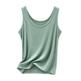 thumbnail image 1 of BLTIBY Tank Top for Women V Neck Pullover Sleeveless Lightweight Shirts Soft Casual Layering Blouse Fashion Comfortable Homewear Green L, 1 of 5
