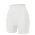 thumbnail image 1 of BLTIBY Thigh Shapers for Women Tummy Control Mid Waisted Butt-lifting Seamless Faux Denim Printed Shaper Underwear Slimming Shorts White XL, 1 of 2