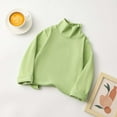 thumbnail image 1 of BLTIBY Toddler Baby Girl Boys Basic Top Solid Color Half Turtleneck T-Shirt Kid Cotton Long Sleeve Pullover Blouse Tops Green 2-3 Years, 1 of 3