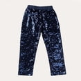 thumbnail image 1 of BLTIBY Toddler Girls Perform Pant Sequin Fall Elastic Waist Loose Casual Pants Fashion Comfy Trouser Blue 3-4 Years, 1 of 3