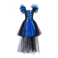 thumbnail image 1 of BLTIBY Toddler Kids Sleeveless Witch Cosplay Dresses for Girls Tulle Mesh Fancy Festival Dress Up Blue 6-7Years, 1 of 4