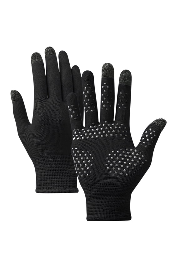 Ultra-Thin Mobile Gaming Gloves for Women Men Touchscreen Gaming Gloves Anti-Sweat Mobile Finger Sleeve Breathable Black One Size