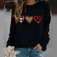 thumbnail image 1 of BLTIBY Valentine's Day Sweatshirts for Women Autumn Long Sleeve Round Neck Printed Pullover Shirts Fashion Casual Loose Top Black M, 1 of 3