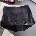 thumbnail image 1 of BLTIBY Women Butt Lifter Briefs High Waisted Tummy Control Solid Color Lace Underwear Body Shaper Thin Panties Black XL, 1 of 3