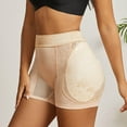 thumbnail image 1 of BLTIBY Women Butt Lifter Thicker Padded Shapewear Lace Underwear Seamless Fake Hip Enhancer Knickers Tummy Control Body Shaper Shorts Beige M, 1 of 9