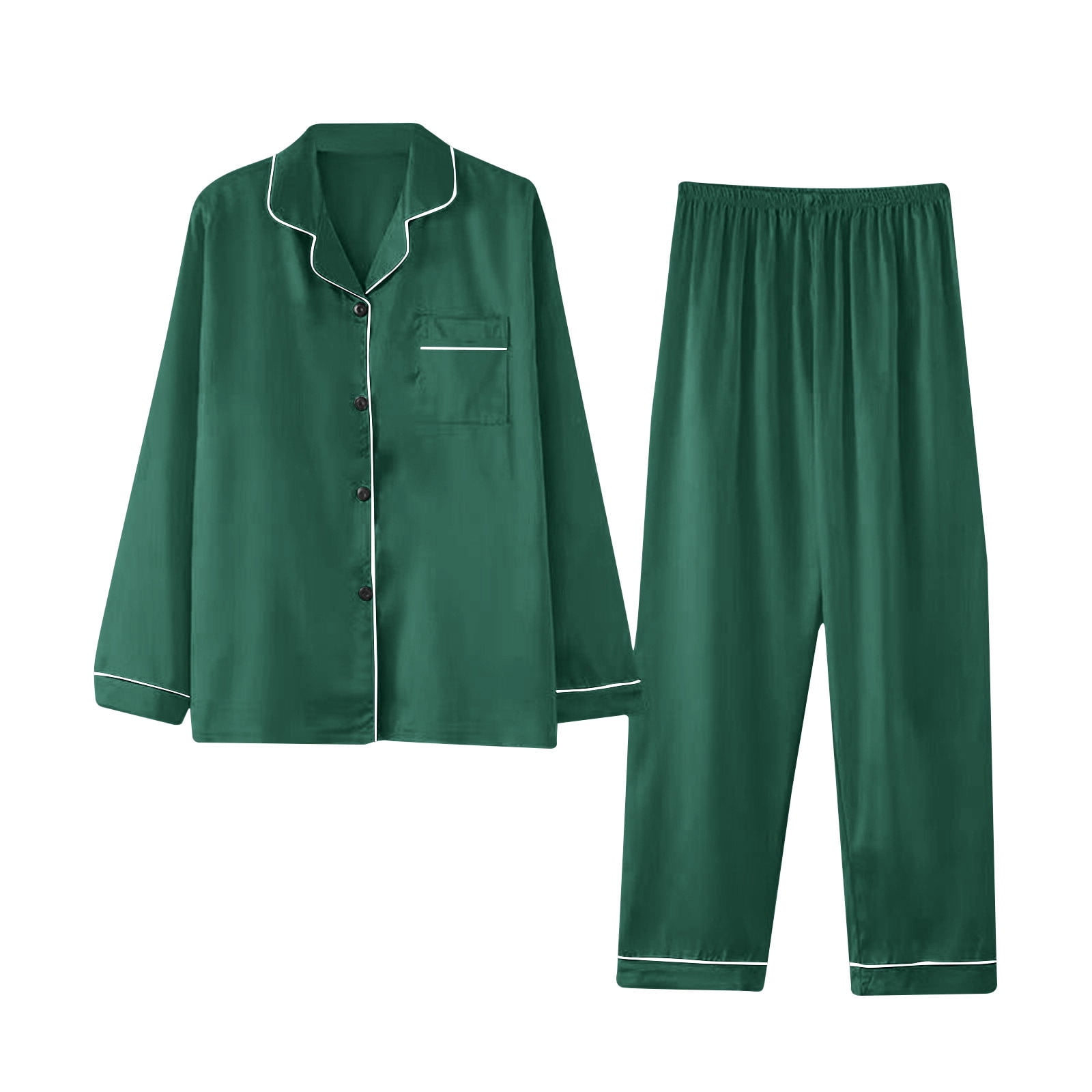 Soft Women's V-Neck Blouse and Pants Suit Set main image 1