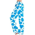 thumbnail image 1 of BLTIBY Women Valentine's Day Pajama Pant Love Printed Comfy Lounge Wide Leg Casual Stretch Palazzo Pj Bottoms Pants with Pockets Blue 5XL, 1 of 4