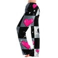 thumbnail image 1 of BLTIBY Women Valentine's Day Pajama Pant Spring Fall Love Printed Comfy Lounge Wide Leg Fashion Casual Stretch Palazzo Pj Bottoms Trousers with Pockets Black 7 XL, 1 of 4
