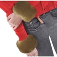 thumbnail image 1 of BLTIBY Women's Faux Fur Wrist Cuffs Wrist Warmers Faux Fur Arm Cuffs Winter Warm Warmers for Women Party Cute Costumes Brown One Size, 1 of 4