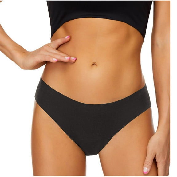 BLTIBY Women's Period Swimwear Briefs Bikini Bottoms Menstrual Leakproof Swimsuit Panties Breathable Comfortable Bottom for Teen Girl Black S