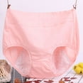 thumbnail image 1 of BLTIBY Women's Period Triangle Briefs Solid Color High Waisted Plus Size Menstrual Leakproof Comfortable Panties Breathable Underpants for Teen Girl Beige 4XL, 1 of 8