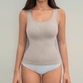 thumbnail image 1 of BLTIBY Women's Shapewear Tank Top Shaping Camisole U Neck Tops Tummy Control Vest Seamless Slimming Sleeveless Shaper Khaki L, 1 of 7
