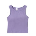 thumbnail image 1 of BLTIBY Women's Shapewear Tank Top Shaping U Neck Camisole Tummy Control Solid Color Vest Seamless Slimming Sleeveless Shaper Purple L, 1 of 2