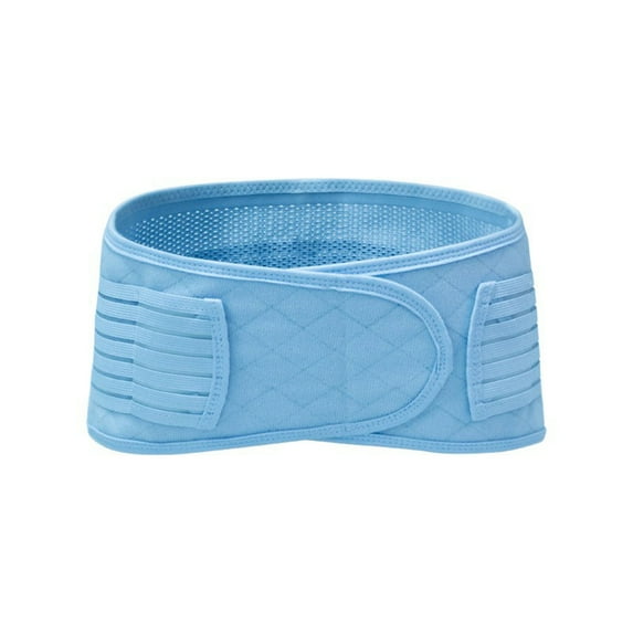 BLTIBY Womens Back Brace for Lower Back Pain, Thin Support Belt Lumbar Support Brace Sacroiliac Belt Hip Brace for Women Light Blue L