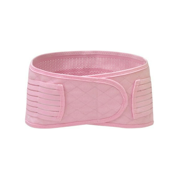 BLTIBY Womens Back Brace for Lower Back Pain, Thin Support Belt Lumbar Support Brace Sacroiliac Belt Hip Brace for Women Pink XL