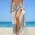 thumbnail image 1 of BLTIBY Womens Beach Cover Up Cotton Lightweight Bikini Swimsuit Coverup Sarong Wrap Long Skirts Black Free Size, 1 of 6