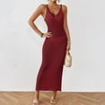 thumbnail image 1 of BLTIBY Womens Crochet Swimsuit Cover Ups Beach Hollow Out Tank Sleeveless Coverup Dress Bikini Bathing Suit Cover Up Red XXL, 1 of 9