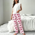 thumbnail image 1 of BLTIBY Womens Pajamas Sets Valentine's Day 2 Piece Lounge Set Sleeveless Tops and Long Pants Soft Pjs Loungewear Fashion Comfortable Homewear Pink M, 1 of 5