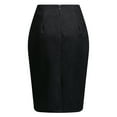 thumbnail image 1 of BLTIBY Womens Skirts Fall Winter High Waisted Slit Back Zip Bodycon Knee Length Wrap Midi Skirt Fall Winter Skirt for Work Black S, 1 of 5