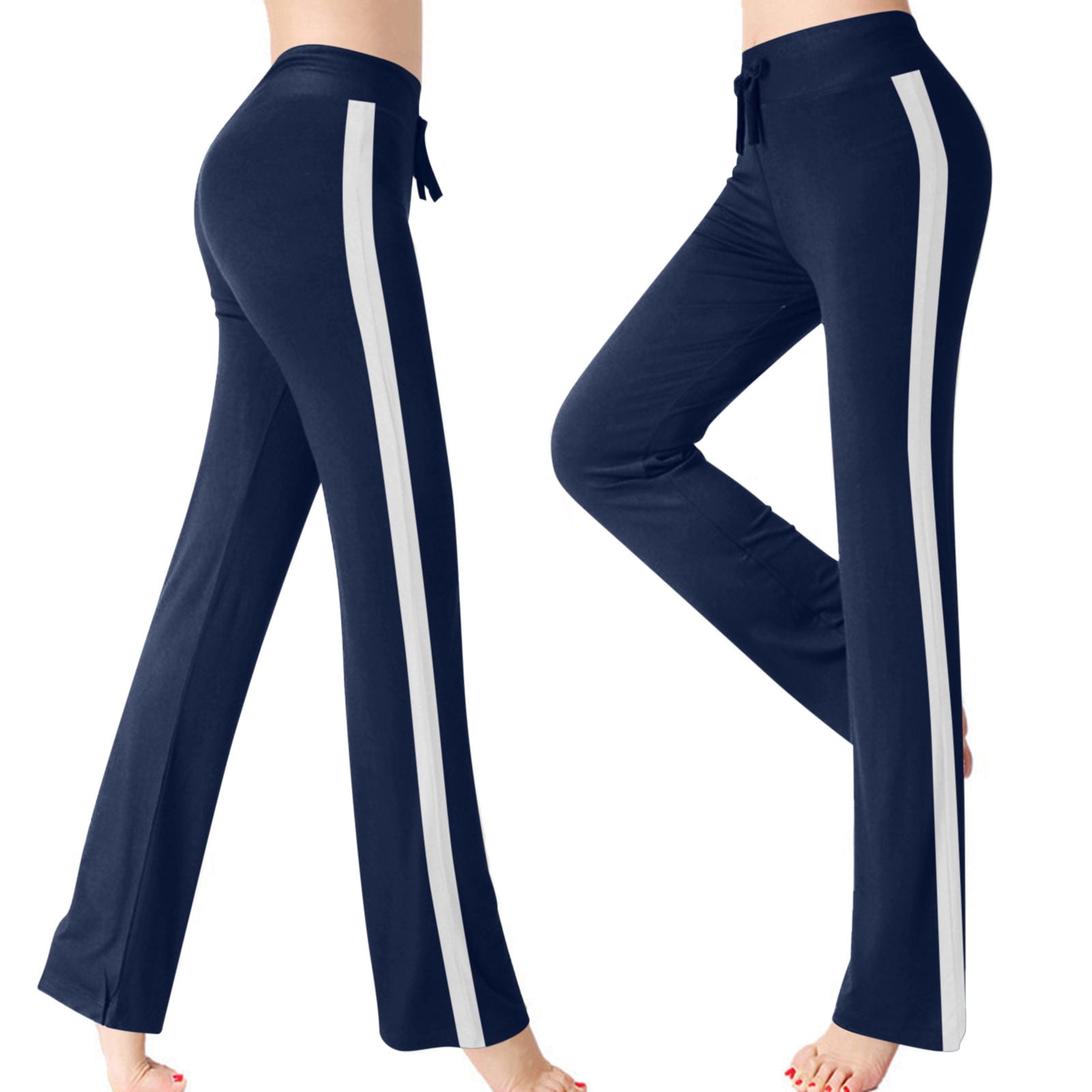 Elleven Women's Blue Printed Skinny Fit Yoga Tights With Elasticated Waist