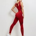 thumbnail image 1 of BLTIBY Womens Yoga Outfits 2 piece Set Workout Tracksuits Sports Bra High Waist Legging Active Wear Athletic Clothing Set Red L, 1 of 4