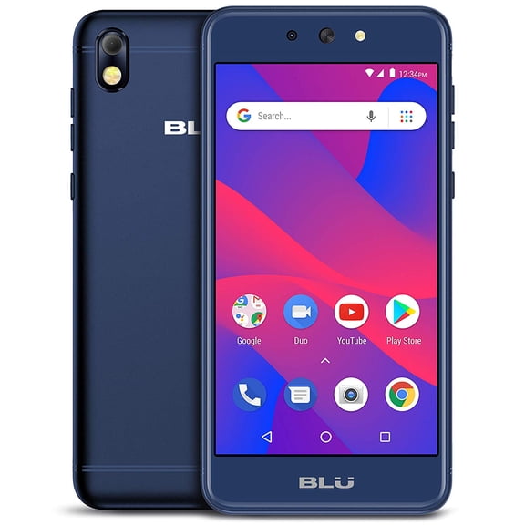 Restored BLU Advance 5.2 HD A291Q GSM Unlocked 16GB Smartphone 8MP Dual Sim Android - Blue