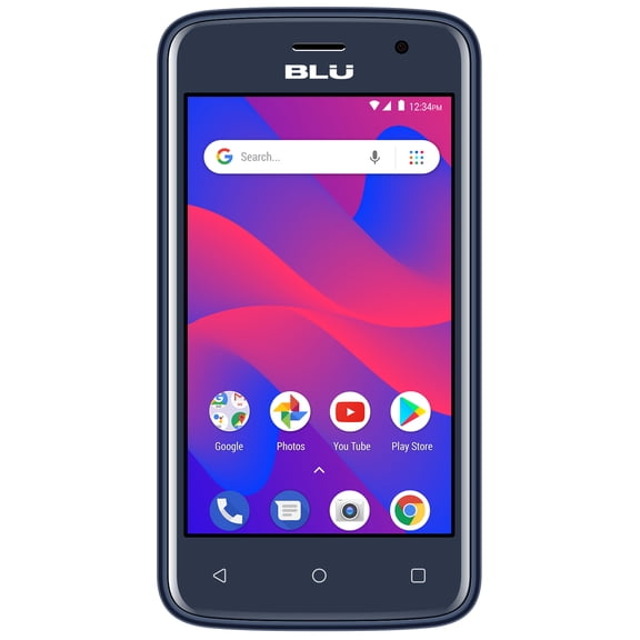 Restored BLU C4 C050U 3G Unlocked GSM Dual-SIM w/ 5MP Front and Rear Camera's - Dark Blue