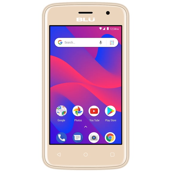 Restored BLU C4 C050U 3G Unlocked GSM Dual-SIM w/ 5MP Front and Rear Camera's - Gold