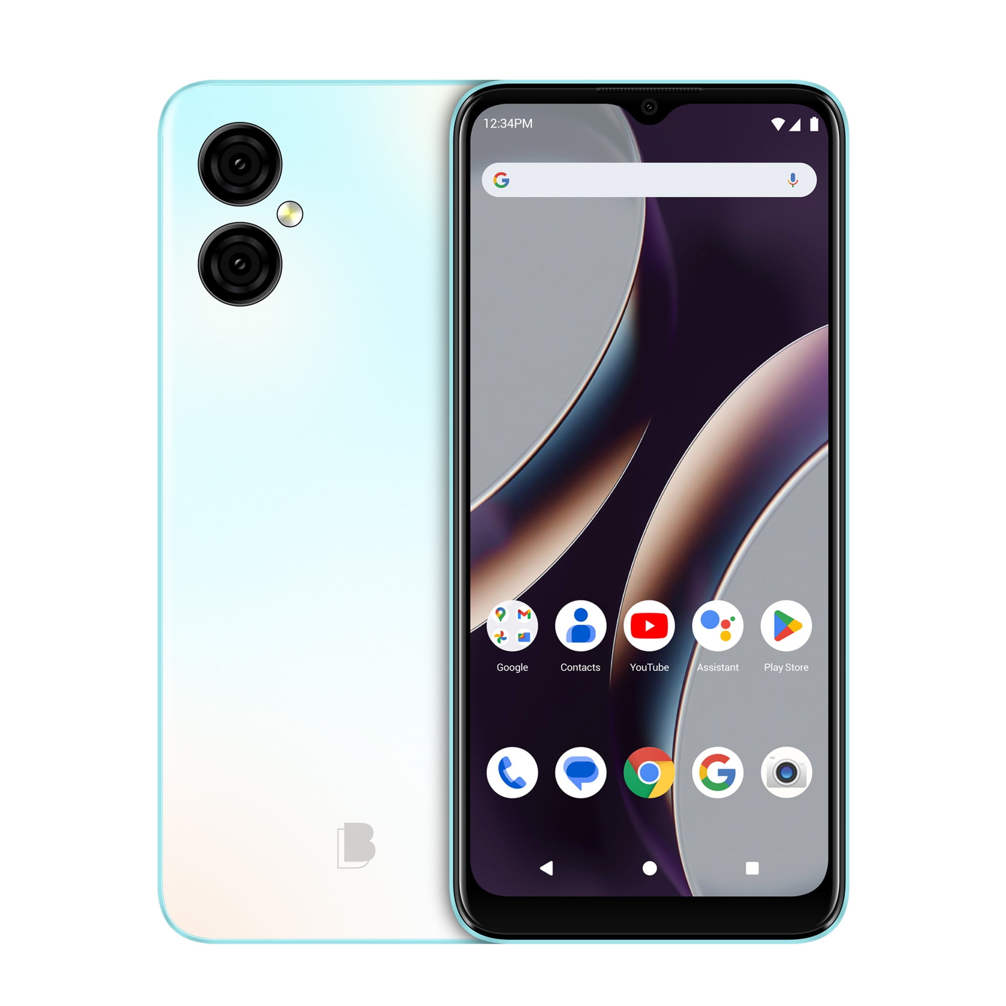 BLU G53 64GB GSM Unlocked Smart Cell Phone Android Smartphone Pearl