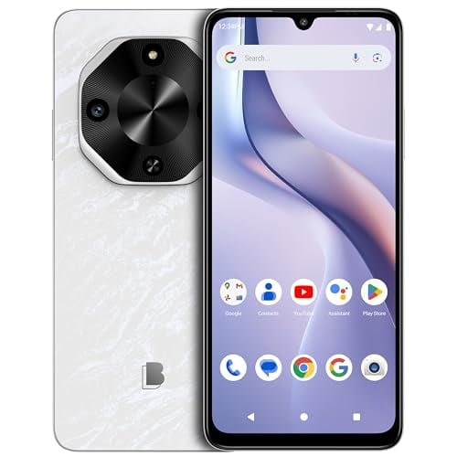 BLU G75 | 2025 | Unlocked | 6.8” HD+ 120Hz Infinity Display | 50MP Main + 13MP Selfie Cameras | Water/Dust Resistant | 256GB Internal Storage | US Version | US Warranty | White