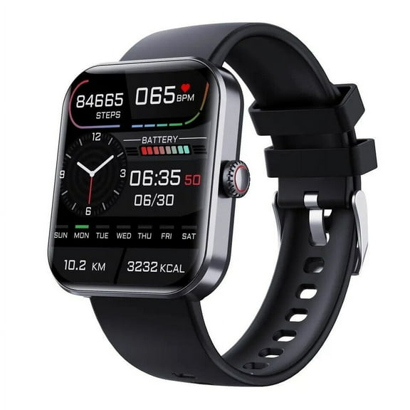 for BLU G91 Max Smartwatch, Fitness Activity Tracker for Men Women Heart Rate Sleep Monitor, Step Counter, 1.91" Full Touch Screen Fitness Tracker Smartwatch - Black