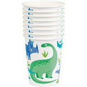 BLU&GRN DINOSAUR 9OZ CUP 8CT