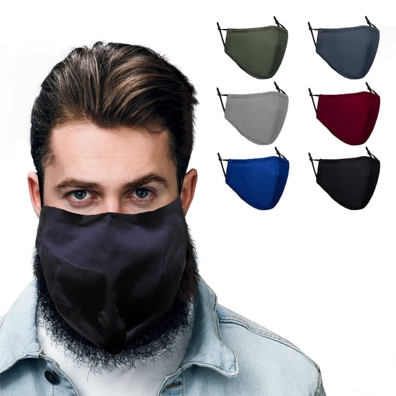 BLU HORN Face Mask from Large to 2XL(X-Large), with nose wire, adjustable loop, breathable