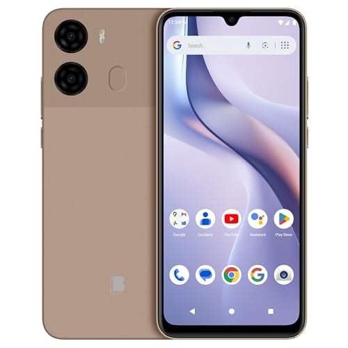 BLU K2 | Unlocked | 6.88” HD+ Display | 13MP Main Camera + 8MP Selfie Camera | 64GB | 5,000mAh Battery | Android 15 | US Version | US Warranty | Rose Gold