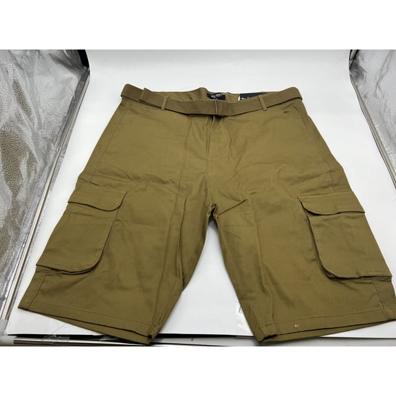 BLU ROCK BLUE ROCK GALAXY RUGGED TRAIL MEN CARGO SHORTS - SIZE: 42 - DARK KHAKI