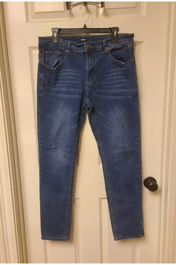 DENIM JEANS MENS 34X31 BLUE CLASSIC RELAXED - MEN 34X31 - DARK WASH