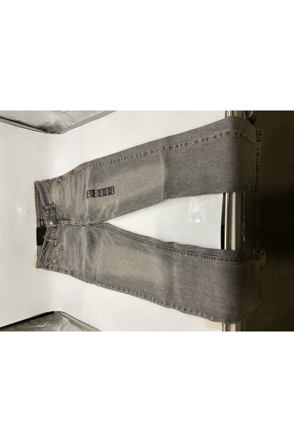 MEN'S FLEX STRETCH SLIM FIT STRAIGHT JEANS - SIZE: MEN 30X31 - GRAY