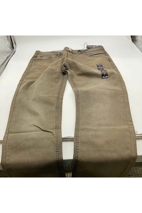 MEN'S FLEX STRETCH SLIM FIT STRAIGHT JEANS - SIZE: MEN 32X31 - GRAY