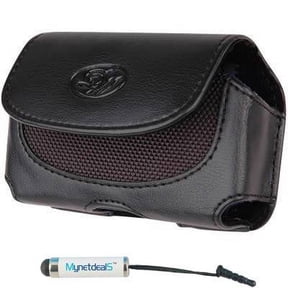 BLU Studio X6 Leather Case with Magnetic closure w/ belt clip/ belt loops (MH025) + MND