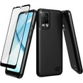 thumbnail image 1 of for BLU View 5 Pro B170D Case, Phone with Screen Protector, Dual Layer Shockproof Protective, Silicone Bumper Non Slip Back, Heavy Duty Rugged Cell Cover-Black, 1 of 5