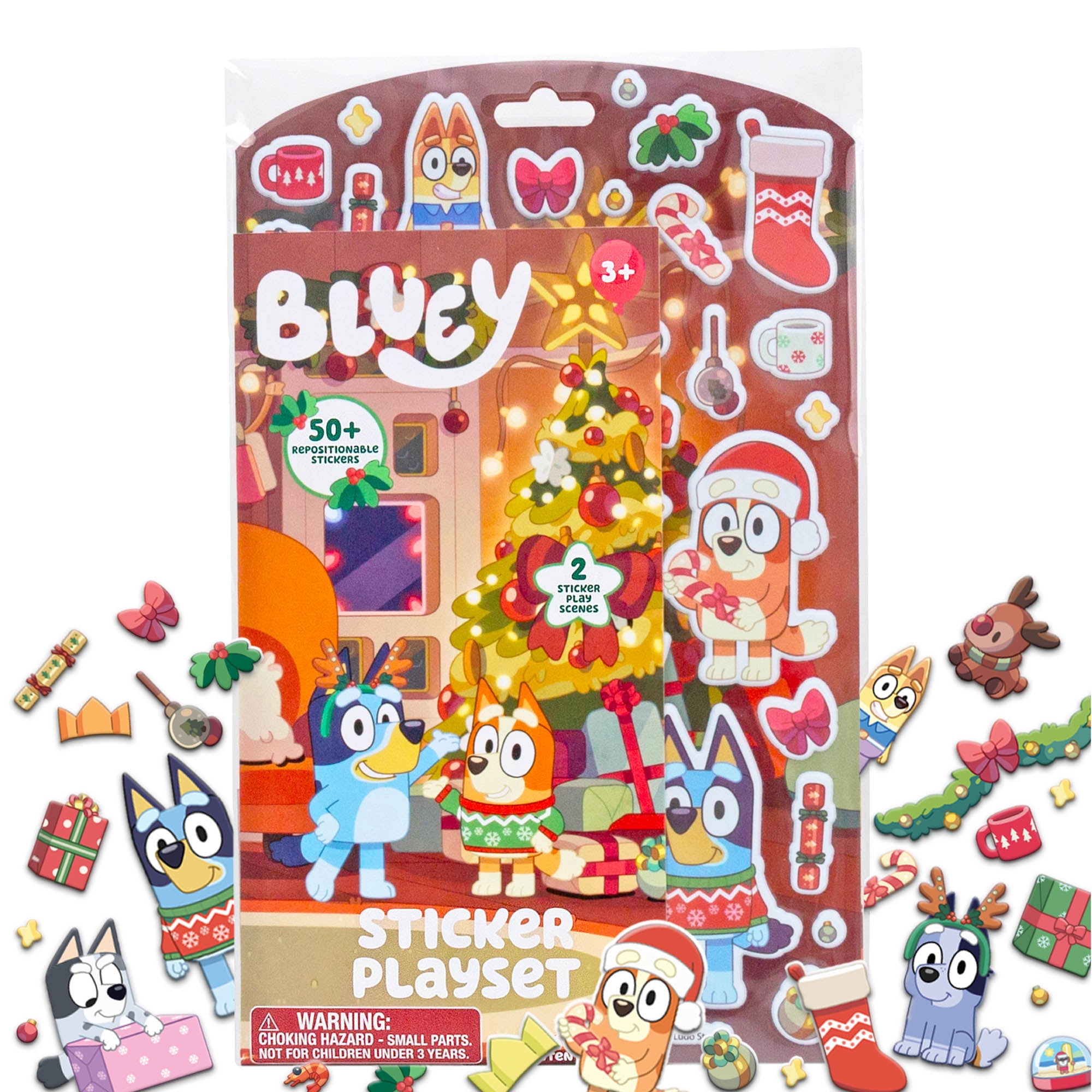Bluey Holiday Puffy Sticker Playset