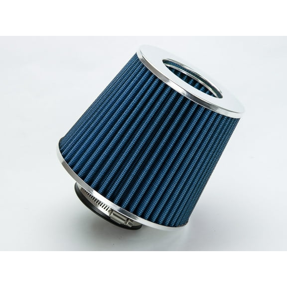BLUE 2.75" 70mm Inlet Cold Air Intake Cone Replacement Quality Dry Air Filter