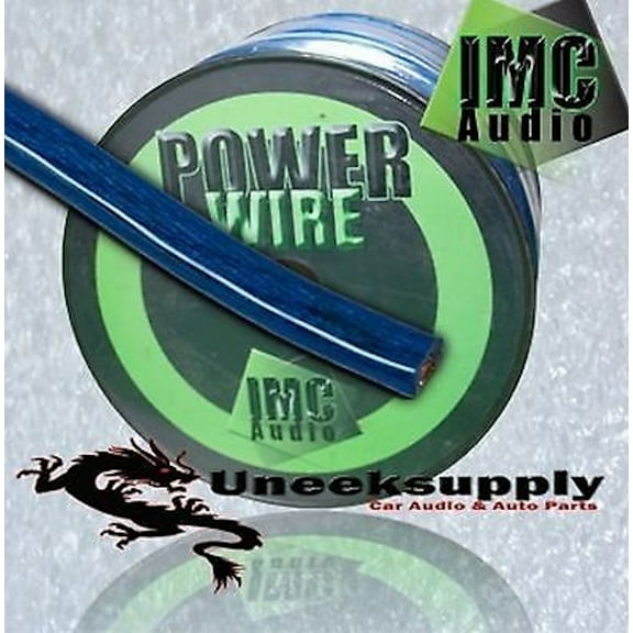 BLUE 4 Gauge Power Amplifier Wire 10 feet ft 4 AWG Primary Cable Guage