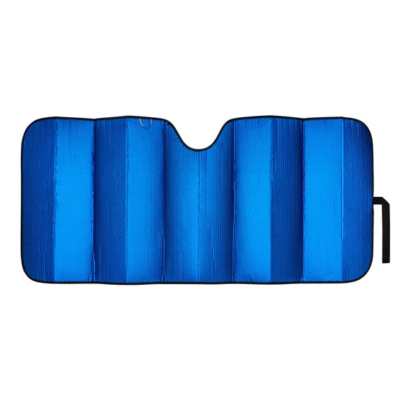 Auto Drive Universal fit Blue Accordion Sunshade 1 pack 63x28.5 "